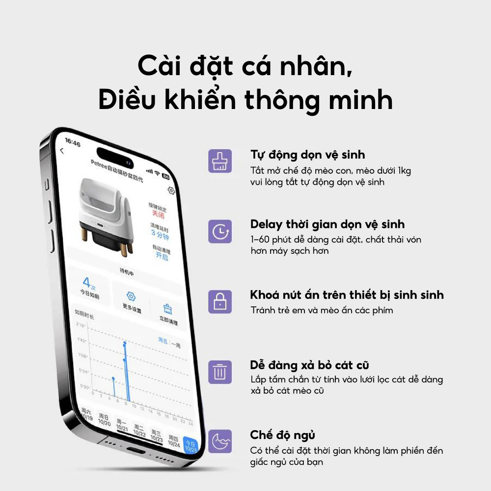 [Tặng Thảm] Máy Dọn Cát Mèo, Dọn Phân Mèo, Máy Vệ Sinh Lớn Cho Mèo HELIPET OPEN TOP