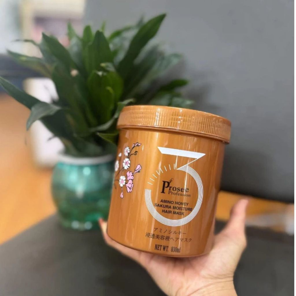 Hộp Hấp Phục Hồi Prosee PT1 Amino Honey 830ml  | Dưỡng Tóc Mềm Mượt & Dễ Chải