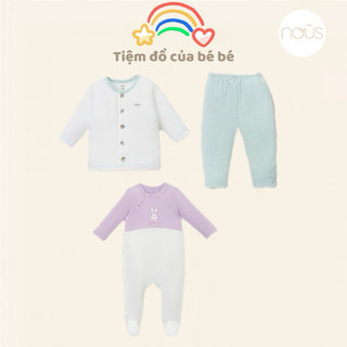 NPB Bộ dài tay liền thân - cài thẳng cho bé