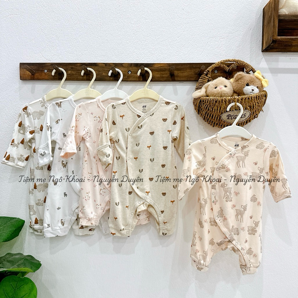 [MD09] H&M SIZE 3-12kg SLEEP SUIT HỞ BÀN XUẤT XỊN CHO BÉ YÊU