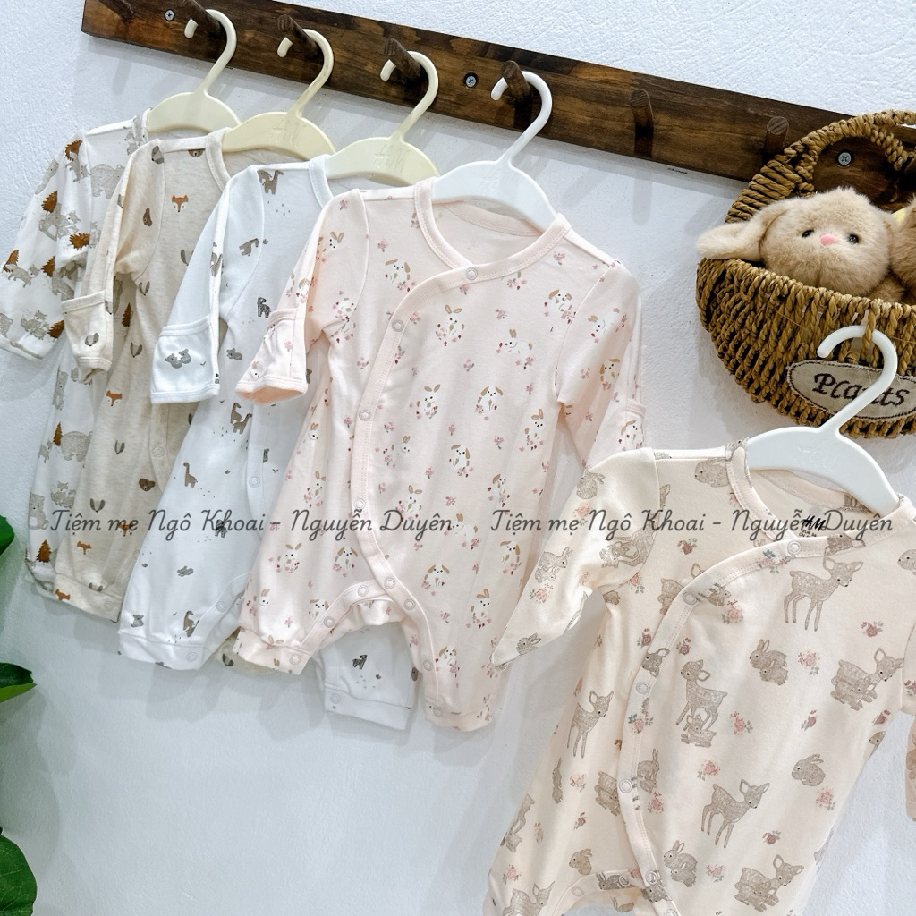 [MD09] H&M SIZE 3-12kg SLEEP SUIT HỞ BÀN XUẤT XỊN CHO BÉ YÊU