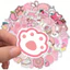 Set 60 Sticker Đồ Vật Màu Hồng Cute Chống Nước Dán Laptop Vali Mũ Bảo Hiểm Sổ Tay