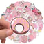 Set 60 Sticker Đồ Vật Màu Hồng Cute Chống Nước Dán Laptop Vali Mũ Bảo Hiểm Sổ Tay