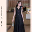 Set Áo Gile Peplum & Chân Váy Xòe Dài Phối Ren Họa Tiết