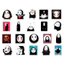 Set 60 Sticker Vô Diện Ghibli Cute Chống Nước Dán Laptop Vali Mũ Bảo Hiểm Sổ Tay