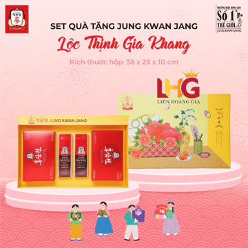 Hộp Quà Tặng Hồng Sâm Cao Cấp KGC Jung Kwan Jang Lộc Thịnh Gia Khang Sâm Yến Liên Hoàng Gia