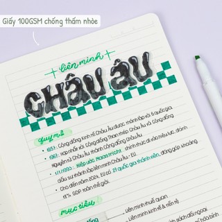 KLONG - Vở Kẻ Ngang May Dán Gáy Invidot Line Tili Magic School B5 80/120/200 Trang 100/76; MS: 206-207-208 ♥ Tập 100gsm