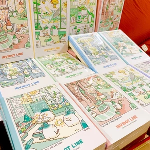 KLONG - Vở Kẻ Ngang May Dán Gáy Invidot Line Tili Magic School B5 80/120/200 Trang 100/76; MS: 206-207-208 ♥ Tập 100gsm