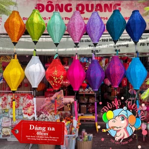 Lồng Đèn Hội An Vải Lụa Gấm - Dáng Na (30-40-60cm)