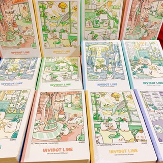 KLONG - Vở Kẻ Ngang May Dán Gáy Invidot Line Tili Magic School B5 80/120/200 Trang 100/76; MS: 206-207-208 ♥ Tập 100gsm