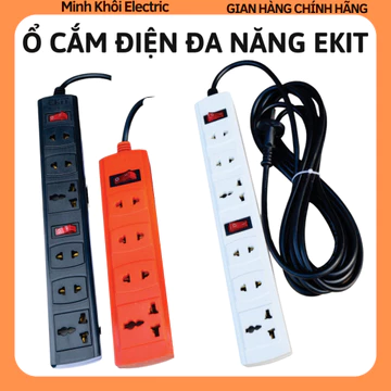 Ổ cắm điện đa năng EKIT 2500w,ổ điện,ổ cắm kéo dài,ổ chia điện,ổ nối điện,ổ điện bàn,ổ điện đa năng,ổ điện công suất lớn