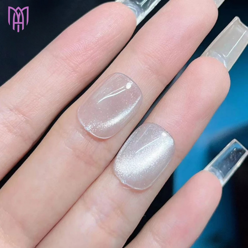 Sơn Gel Mắt Mèo Kim Cương Milan - Trang Trí Móng, Tạo Hiệu Ứng - Ánh Trắng Bạc, Ổi Hồng 15ml