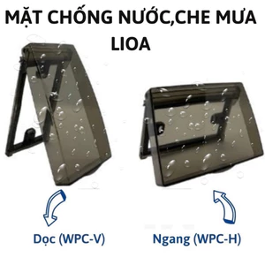Mặt chống nước che mưa LIOA,mặt che mưa ổ điện LiOA,hộp chụp ổ điện,mặt che ổ cắm,ổ điện ngoài trời,hộp che ổ điện,nắp
