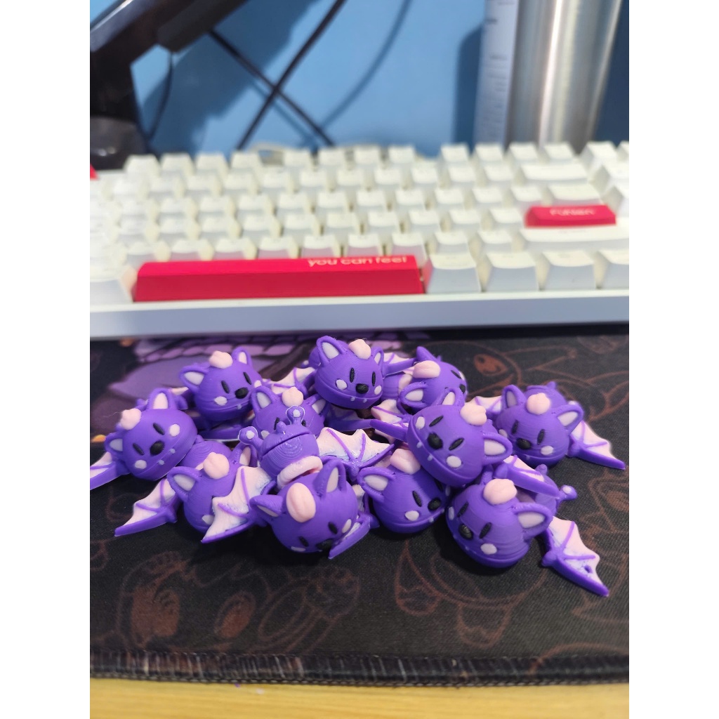Đồ Chơi Móc Khóa In 3D Dơi Mini Siêu Dễ Thương