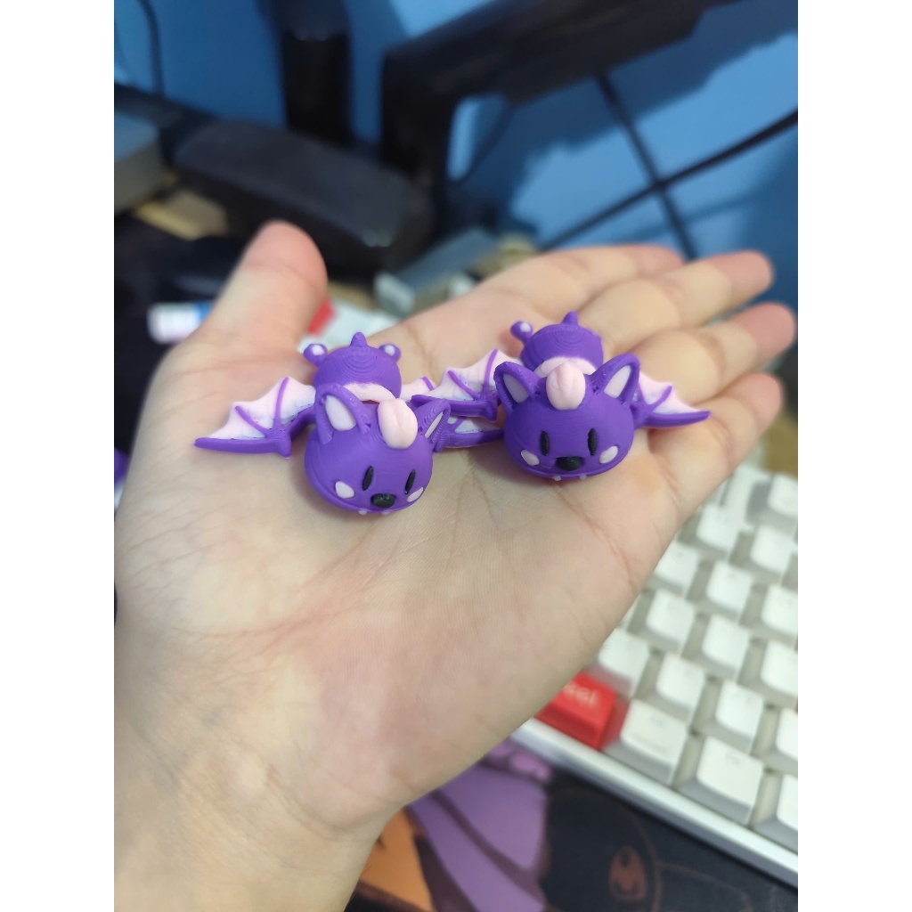 Đồ Chơi Móc Khóa In 3D Dơi Mini Siêu Dễ Thương