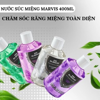 Nước Súc Miệng Marvis 400ml Bổ Sung Men Vi Sinh, Ngăn Ngừa Hôi Miệng, Làm Trắng Răng & Dưỡng Ẩm Nướu