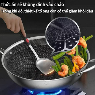 Chảo tổ ong chống dính 2Q Inox Cao Cấp KWAI vân tổ ong sâu lòng công nghệ Đức chảo vân tổ ong cao cấp chống dính an toàn