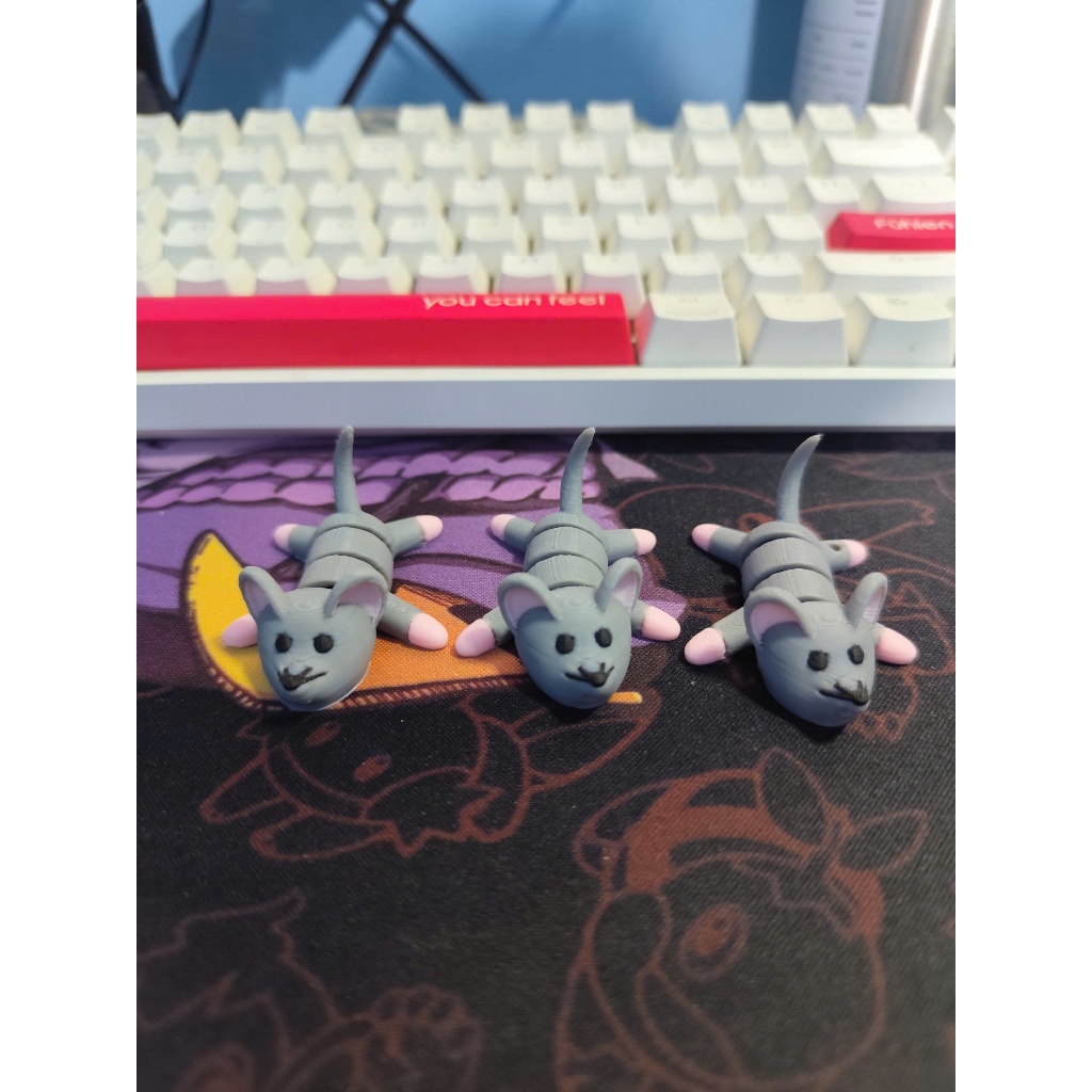 Đồ Chơi Móc Khóa in 3D - Chuột Con Mini Đáng Yêu