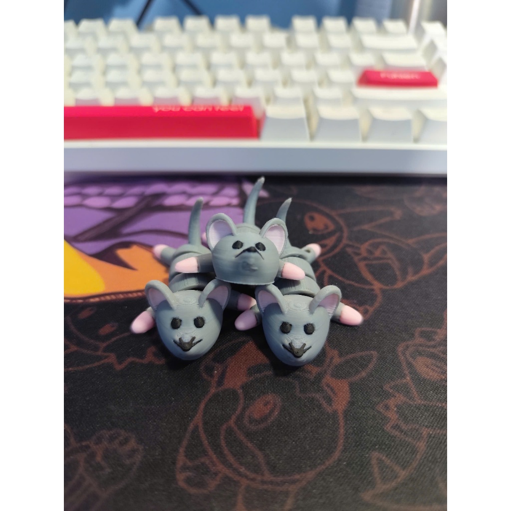 Đồ Chơi Móc Khóa in 3D - Chuột Con Mini Đáng Yêu
