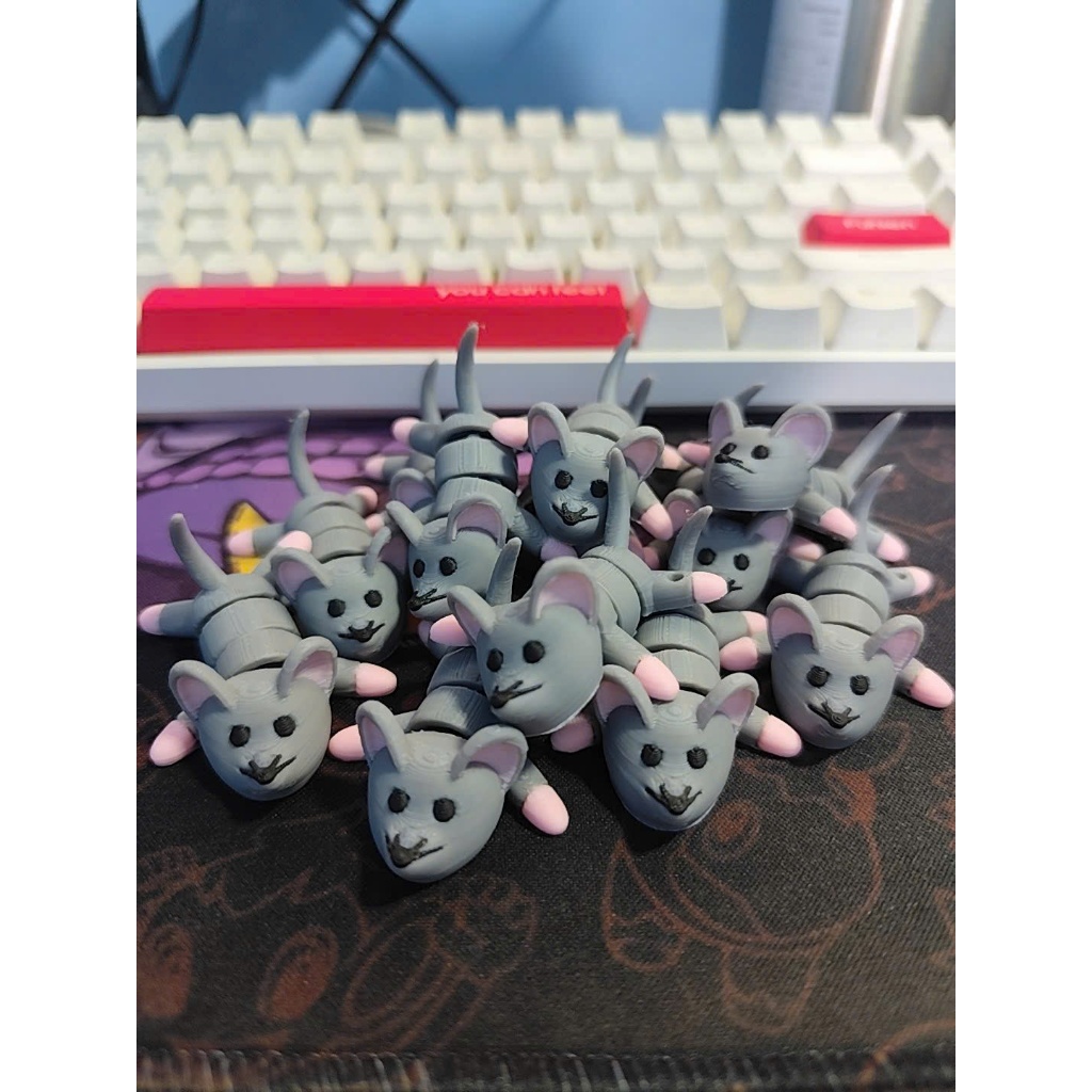 Đồ Chơi Móc Khóa in 3D - Chuột Con Mini Đáng Yêu