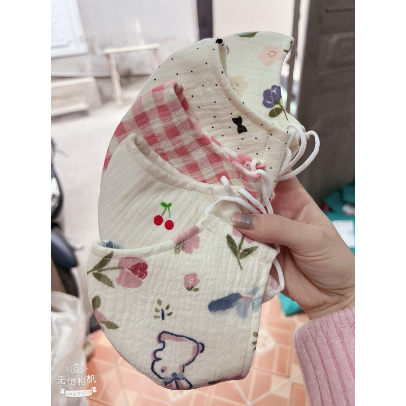 Khẩu trang 3 lớp cho bé họa tiết dễ thương cho bé trai bé gái 0-5 tuổi Tiệm Nhà Bơ