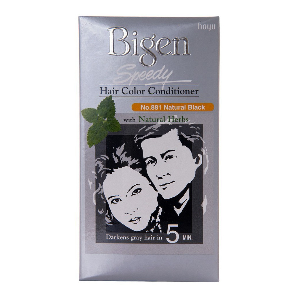 Thuốc nhuộm tóc phủ bạc Bigen Speedy No.882 màu đen nâu – Nhanh 5 phút, có lược chải, không mùi hắc