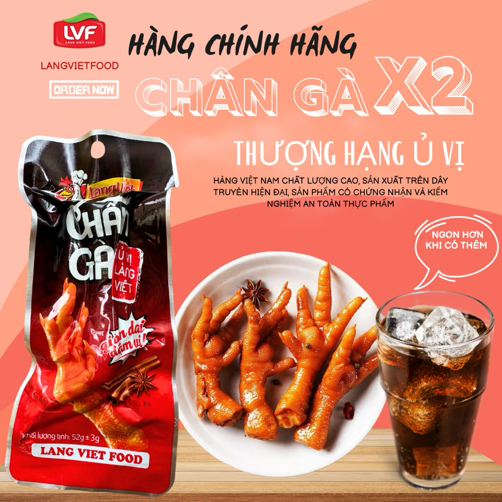 COMBO 20 CHÂN GÀ Ủ VỊ X2 CHÂN /1 BỊCH