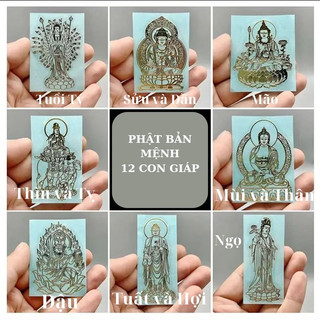 Miếng Dán Điện Thoại Phật Bản Mệnh 12 Con Giáp Đẹp Lung Linh, Phù Hợp Với Mọi Lứa Tuổi