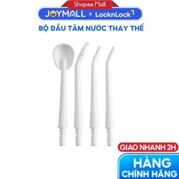 Bộ 4 đầu tăm nước thay thế LocknLock ENR146WHT_RB, Hàng chính hãng, dùng cho máy tăm nước ENR146WHT - JoyMall