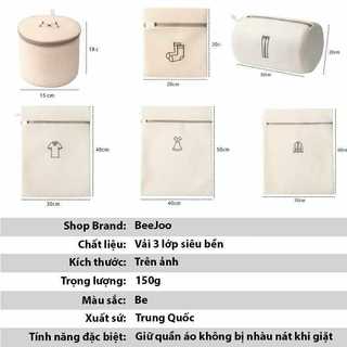 5 Túi giặt quần áo tiện lợi , túi lưới giặt đồ máy giặt đồ lót đủ 5 size