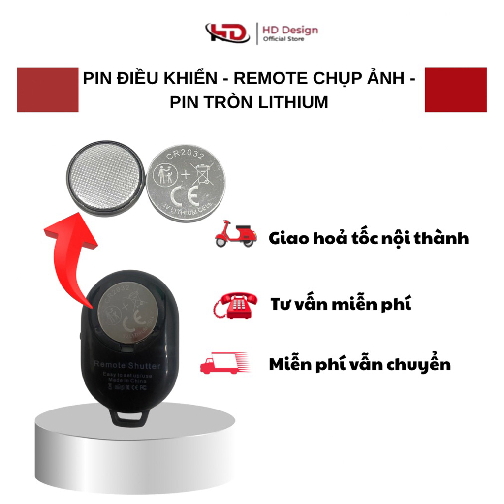 Pin điều khiển - chìa khoá xe máy thông minh - remote gậy chụp ảnh - pin cúc áo tròn Lithium
