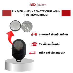 Pin điều khiển - chìa khoá xe máy thông minh - remote gậy chụp ảnh - pin cúc áo tròn Lithium