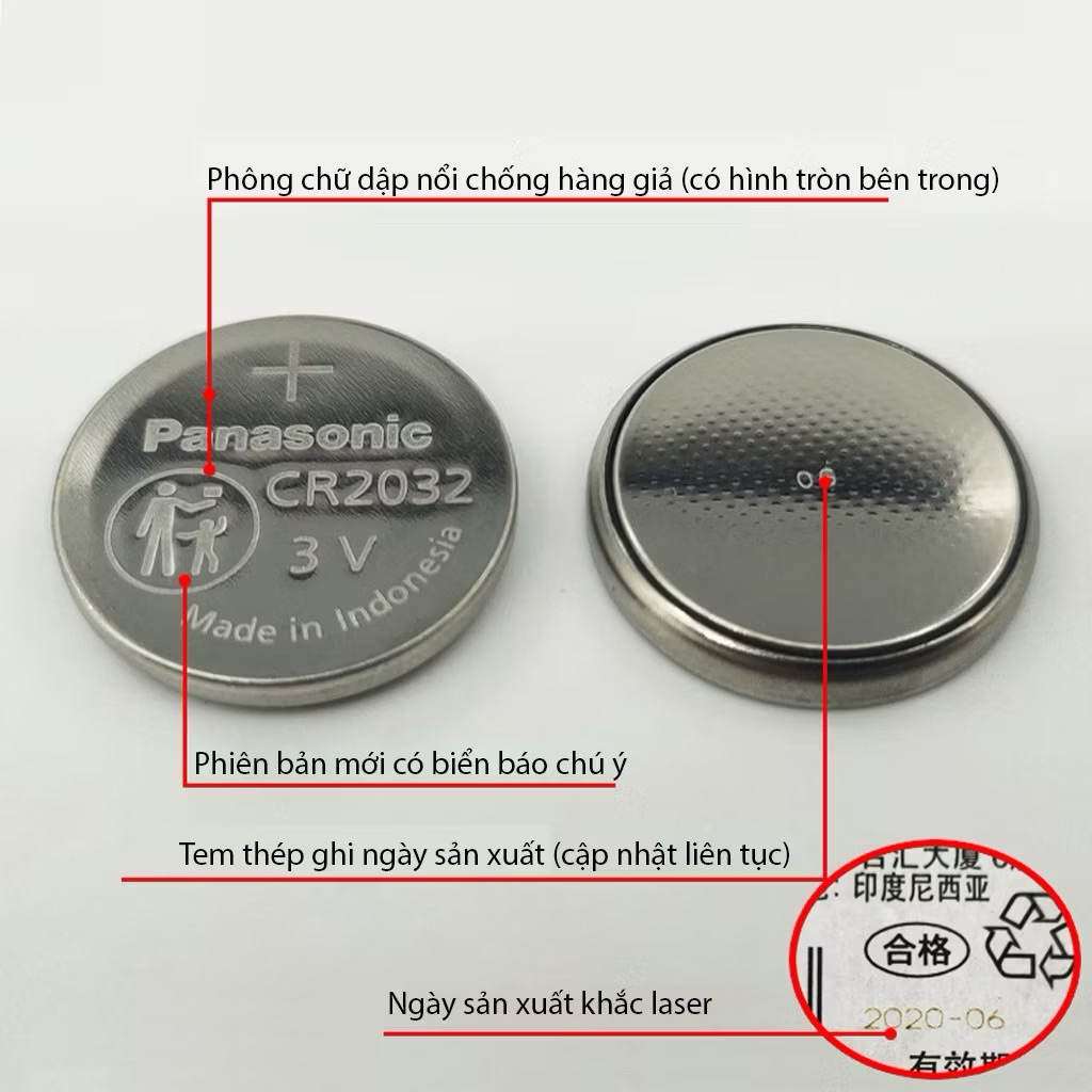 Pin điều khiển - chìa khoá xe máy thông minh - remote gậy chụp ảnh - pin cúc áo tròn Lithium