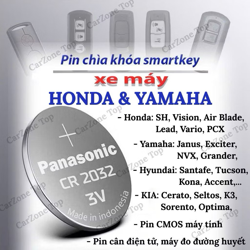 Pin điều khiển - chìa khoá xe máy thông minh - remote gậy chụp ảnh - pin cúc áo tròn Lithium