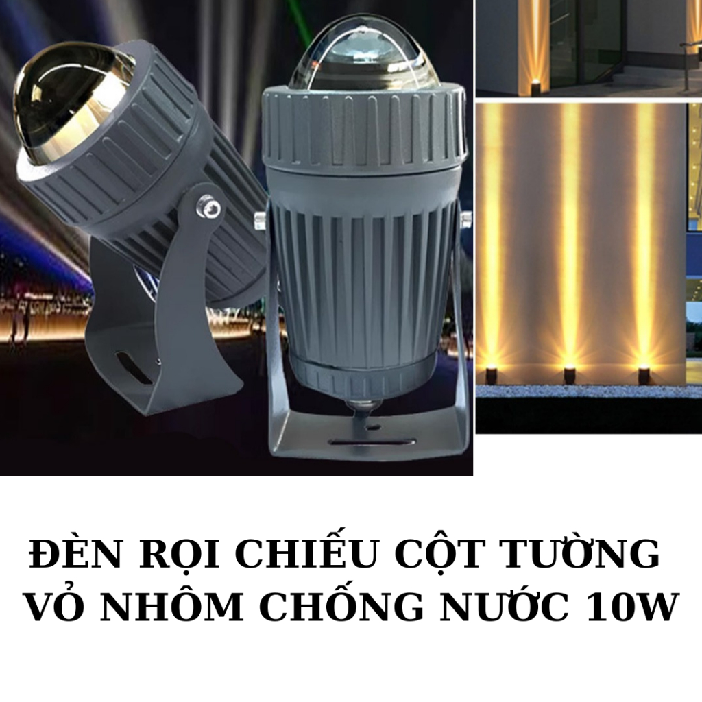 Đèn rọi cột tường chuột ngoài trời chiếu sáng trang trí 10 w chống nước ...