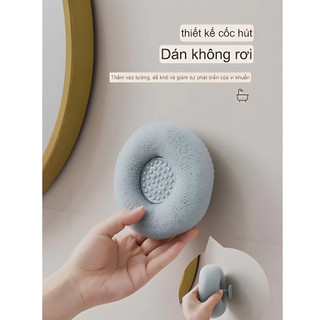 Bông Tắm Tạo Bọt, Tẩy Tế Bào Chết Có Núm - Bông Tắm Xơ Mướp Tạo Bọt Xà Phòng Làm Sạch Da, Bông Tắm Xơ Lưới Siêu Tạo Bọt