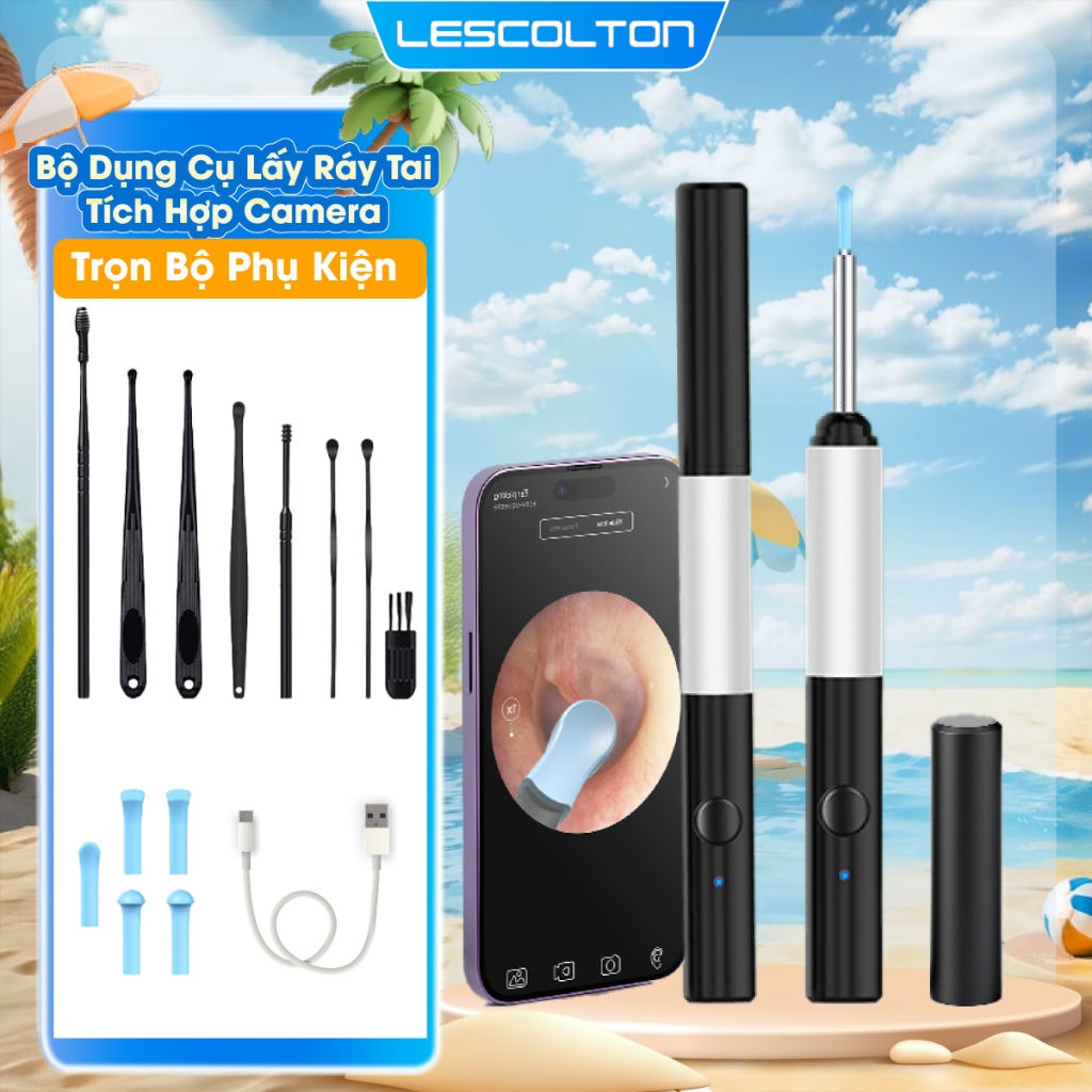 Dụng cụ lấy ráy tai có camera nội soi Lescolton thế hệ mới hình ảnh ...