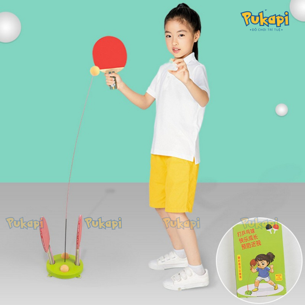Đồ Chơi Bóng Bàn Tập Phản Xạ Cho Bé Đánh Bóng Bàn Vợt Bóng Bàn Bóng Phản Xạ Treo Tường Bộ Bóng Bàn-Đồ Chơi Cho Bé PUKAPI