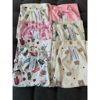 Sét Bộ Quần Hoạt Hình + mix áo CROPTOP ngắn-in hình trái tim love ở ngực-CHANG3158
