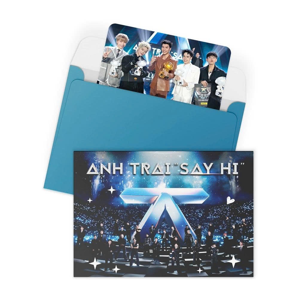 Blindpack thẻ mù ANH TRAI SAY HI - 1 pack 6 ảnh thẻ mù ngẫu nhiên của các anh trai (5 thẻ thường + 1 thẻ laser)