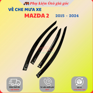 Vè che mưa xe Mazda 2 đời 2015 - HIỆN NAY - nhựa  ĐEN Thái cao cấp, sang trọng