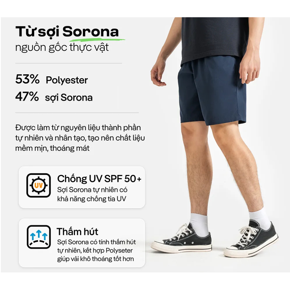 [MUA 4 GIẢM 20%]Quần thể thao nam Daily Short có khoá kéo năng động Coolmate