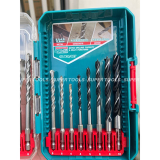 TOTAL Bộ 16 mũi khoan kim loại, bê tông và gỗ chui lục giác TACSDL11608