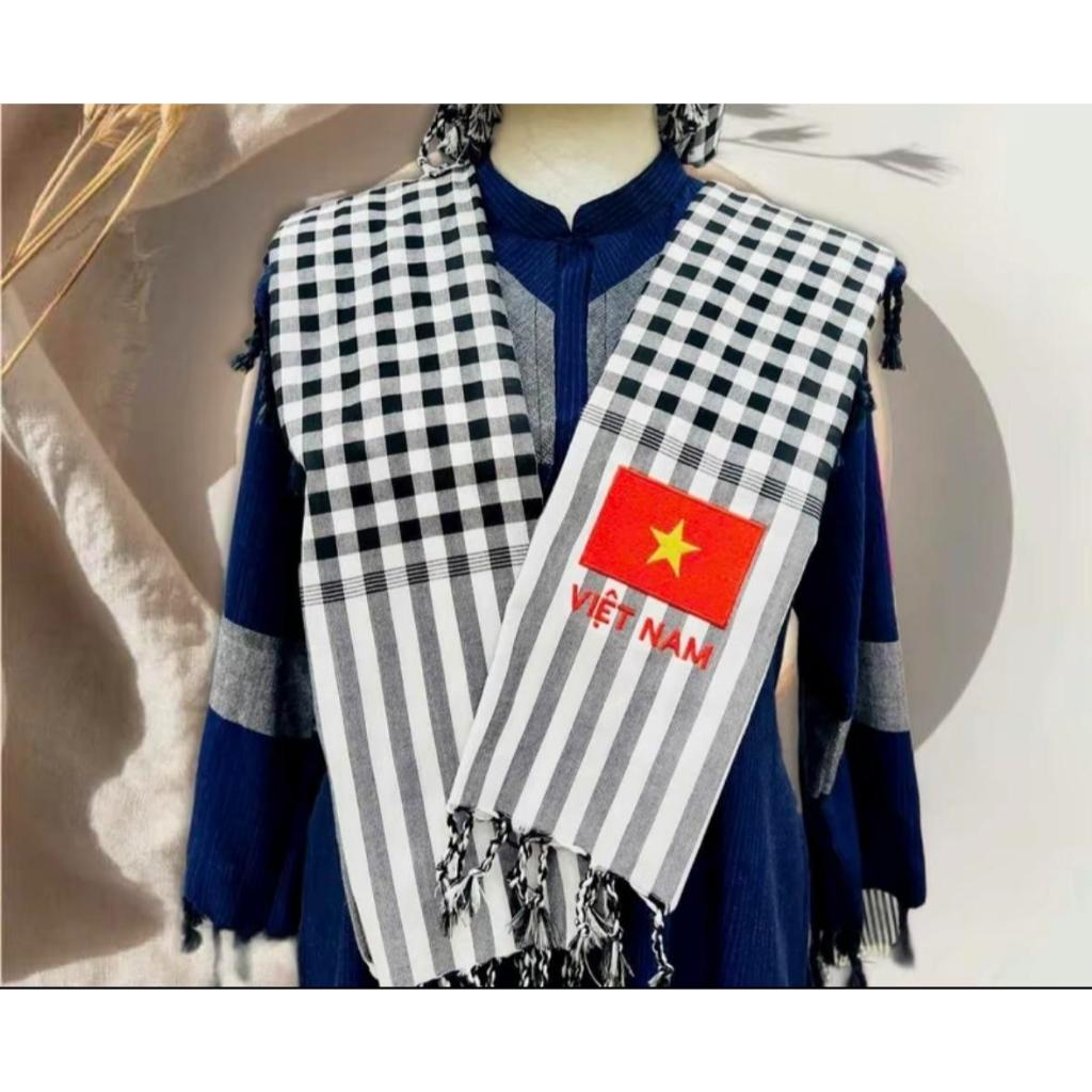 Khăn rằn Nam Bộ Miền Tây in cờ Tổ Quốc quấn cổ phục vụ biểu diễn văn ...