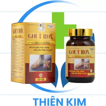 Viên uống GOUT ROX hỗ trợ giảm triệu chứng sưng đau khớp do gout, giảm lượng Acid Uric - Hộp 50 viên