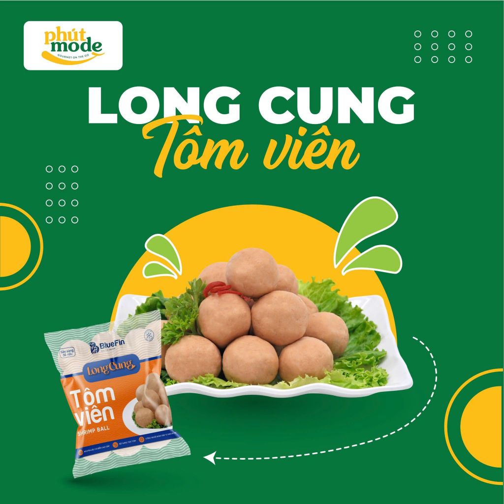 Tôm viên Long Cung 500g - Thơm ngon đậm vị biển Đông, lựa chọn số 1 cho bữa ăn gia đình Việt