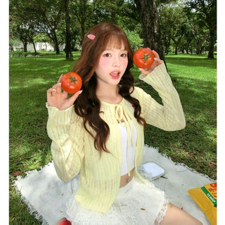 Áo cardigan MONÁ áo khoác nữ mỏng nhẹ trang trí trái tim - LOOPIE CARDIGAN