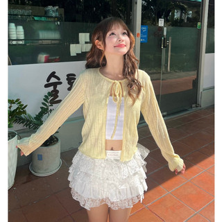 Áo cardigan MONÁ áo khoác nữ mỏng nhẹ trang trí trái tim - LOOPIE CARDIGAN