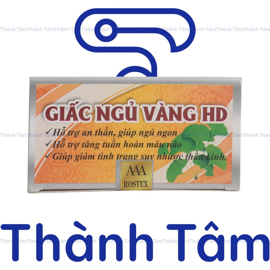 (Cam) Viên uống GIẤC NGỦ VÀNG HD CAM 30v hỗ trợ giấc ngủ, tăng tuần hoàn máu não