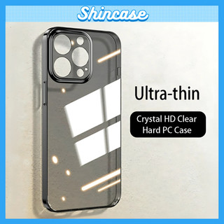 Ốp Lưng iPhone PC Cứng Trong Suốt Siêu Mỏng Bảo Vệ Camera Sang Trọng Crystal Clear Slim Cho iP 17 16 15 14 13 12 ProMax